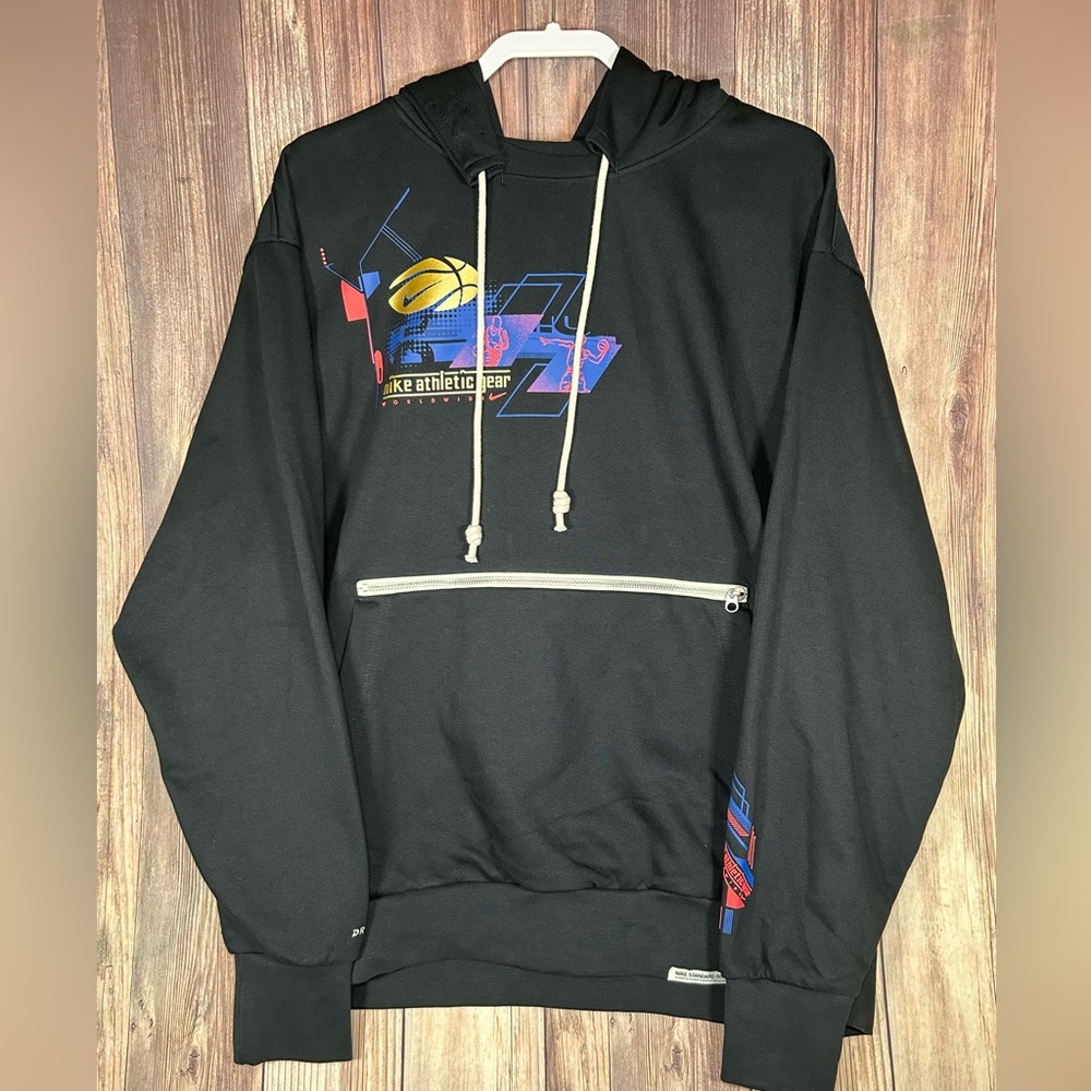 Nike Collection Fleece Basketball Hoodie Pullover Black DV9632-010 Men’s XL